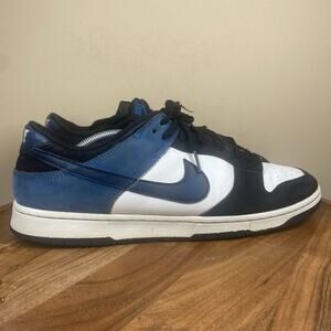 Nike Dunk Low Airbrush Industrial Blue Mens Blue Black Size 13 Shoes FD6923-100